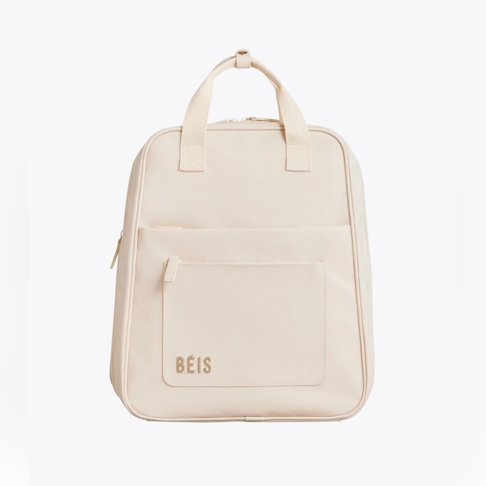 BÉIS Expandable Backpack- Beige Brand new with tags and original packaging